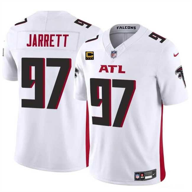 Men & Women & Youth Atlanta Falcons #97 Grady Jarrett White 2024 F.U.S.E With 4-Star C Patch Vapor Untouchable Limited Stitched Jersey